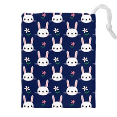 Cute Bunny Pattern, Easter, Koteto Drawstring Pouch (5xl)