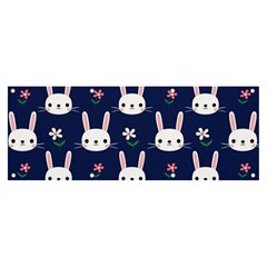 Cute Bunny Pattern, Easter, Koteto Banner And Sign 8  X 3 