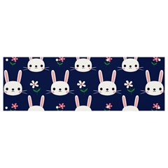 Cute Bunny Pattern, Easter, Koteto Banner And Sign 9  X 3  by kyorashop23