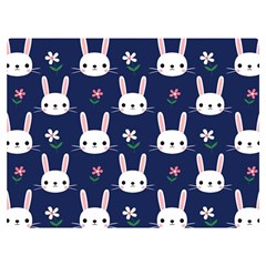 Cute Bunny Pattern, Easter, Koteto Two Sides Premium Plush Fleece Blanket (baby Size) by kyorashop23