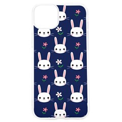 Cute Bunny Pattern, Easter, Koteto Iphone 15 Pro Tpu Uv Print Case by kyorashop23