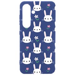 Cute Bunny Pattern, Easter, Koteto Samsung Galaxy S24 6 2 Inch Black Tpu Uv Case by kyorashop23