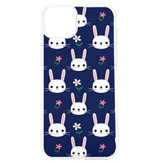 Cute Bunny Pattern, Easter, Koteto Iphone 15 Tpu Uv Print Case by kyorashop23