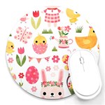 Cute Easter Bunny, Koteto, Animal, Baby Round Mousepad Front