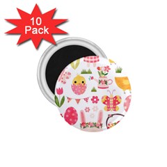 Cute Easter Bunny, Koteto, Animal, Baby 1 75  Magnets (10 Pack) 