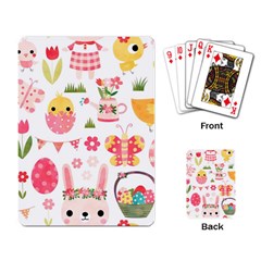 Cute Easter Bunny, Koteto, Animal, Baby Playing Cards Single Design (rectangle) by kyorashop23