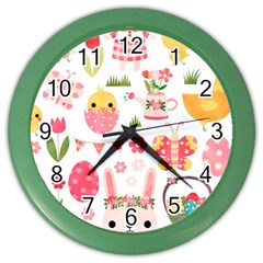 Cute Easter Bunny, Koteto, Animal, Baby Color Wall Clock