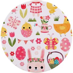 Cute Easter Bunny, Koteto, Animal, Baby Uv Print Round Tile Coaster