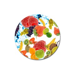 Fruits, Drip, Fruit, Paint, Spring Magnet 3  (round)