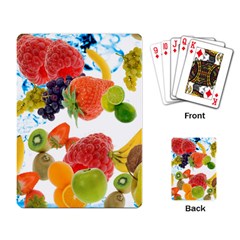 Fruits, Drip, Fruit, Paint, Spring Playing Cards Single Design (rectangle) by kyorashop23