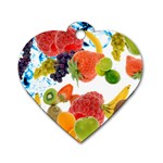 Fruits, Drip, Fruit, Paint, Spring Dog Tag Heart (One Side) Front