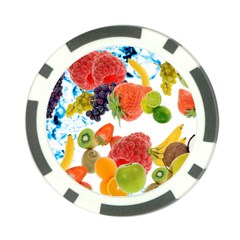 Fruits, Drip, Fruit, Paint, Spring Poker Chip Card Guard