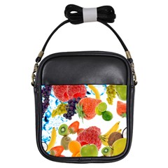 Fruits, Drip, Fruit, Paint, Spring Girls Sling Bag