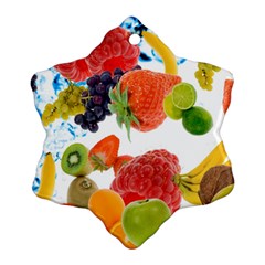 Fruits, Drip, Fruit, Paint, Spring Ornament (snowflake)