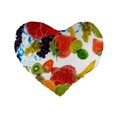 Fruits, Drip, Fruit, Paint, Spring Standard 16  Premium Heart Shape Cushions