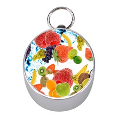 Fruits, Drip, Fruit, Paint, Spring Mini Silver Compasses