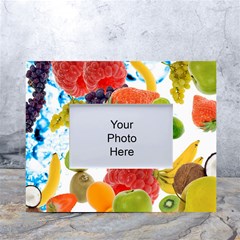 Fruits, Drip, Fruit, Paint, Spring White Tabletop Photo Frame 4 x6 