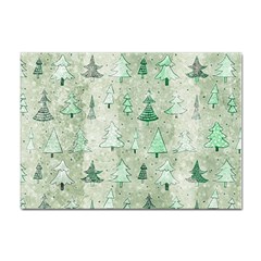 Green Christmas Trees, Cute, Doodle Sticker A4 (100 Pack)