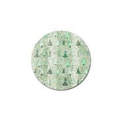 Green Christmas Trees, Cute, Doodle Golf Ball Marker (4 Pack)