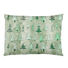 Green Christmas Trees, Cute, Doodle Pillow Case (two Sides)