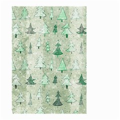 Green Christmas Trees, Cute, Doodle Small Garden Flag (two Sides)