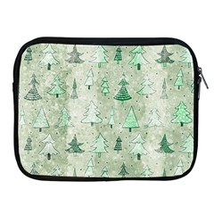 Green Christmas Trees, Cute, Doodle Apple Ipad 2/3/4 Zipper Cases