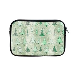 Green Christmas Trees, Cute, Doodle Apple Macbook Pro 13  Zipper Case