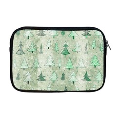 Green Christmas Trees, Cute, Doodle Apple Macbook Pro 17  Zipper Case