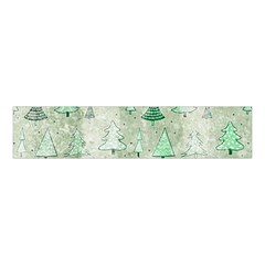 Green Christmas Trees, Cute, Doodle Velvet Scrunchie