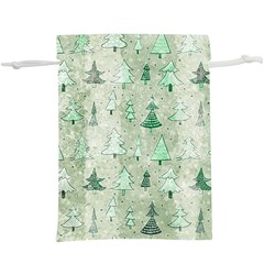 Green Christmas Trees, Cute, Doodle Lightweight Drawstring Pouch (xl)