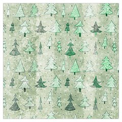 Green Christmas Trees, Cute, Doodle Lightweight Scarf  by kyorashop23