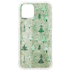 Green Christmas Trees, Cute, Doodle Iphone 12/12 Pro Tpu Uv Print Case by kyorashop23