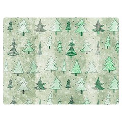 Green Christmas Trees, Cute, Doodle Two Sides Premium Plush Fleece Blanket (baby Size)