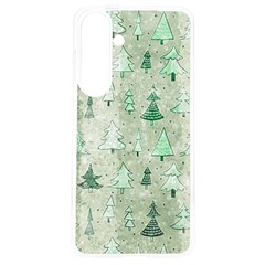 Green Christmas Trees, Cute, Doodle Samsung Galaxy S24 6 2 Inch Tpu Uv Case by kyorashop23