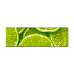 Lime Slices Close Up, Fresh, Fruit, Green Lemon Sticker (bumper) by kyorashop23