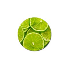 Lime Slices Close Up, Fresh, Fruit, Green Lemon Golf Ball Marker