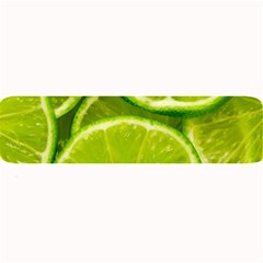 Lime Slices Close Up, Fresh, Fruit, Green Lemon Large Bar Mat