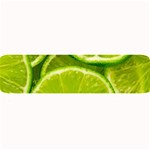 Lime Slices Close Up, Fresh, Fruit, Green Lemon Large Bar Mat 32 x8.5  Bar Mat