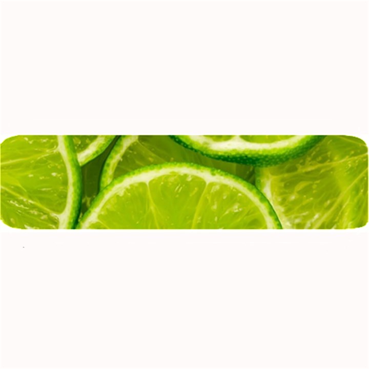 Lime Slices Close Up, Fresh, Fruit, Green Lemon Large Bar Mat