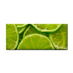 Lime Slices Close Up, Fresh, Fruit, Green Lemon Hand Towel