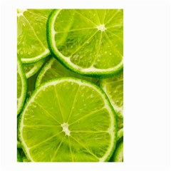 Lime Slices Close Up, Fresh, Fruit, Green Lemon Small Garden Flag (two Sides)