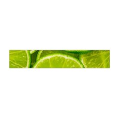 Lime Slices Close Up, Fresh, Fruit, Green Lemon Premium Plush Fleece Scarf (mini)