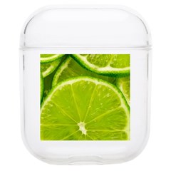 Lime Slices Close Up, Fresh, Fruit, Green Lemon Soft Tpu Airpods 1/2 Case