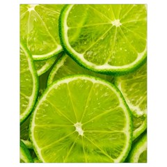 Lime Slices Close Up, Fresh, Fruit, Green Lemon Drawstring Bag (small)