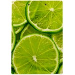 Lime Slices Close Up, Fresh, Fruit, Green Lemon A4 Acrylic Clipboard Back