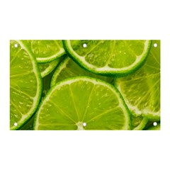 Lime Slices Close Up, Fresh, Fruit, Green Lemon Banner And Sign 5  X 3 