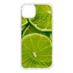 Lime Slices Close Up, Fresh, Fruit, Green Lemon Iphone 14 Plus Tpu Uv Print Case by kyorashop23