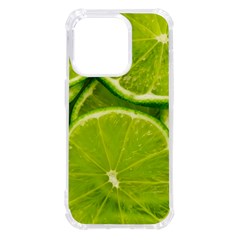 Lime Slices Close Up, Fresh, Fruit, Green Lemon Iphone 14 Pro Tpu Uv Print Case