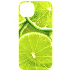 Lime Slices Close Up, Fresh, Fruit, Green Lemon Iphone 15 Pro Black Uv Print Pc Hardshell Case by kyorashop23