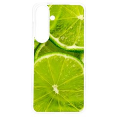 Lime Slices Close Up, Fresh, Fruit, Green Lemon Samsung Galaxy S24 6 2 Inch Tpu Uv Case by kyorashop23